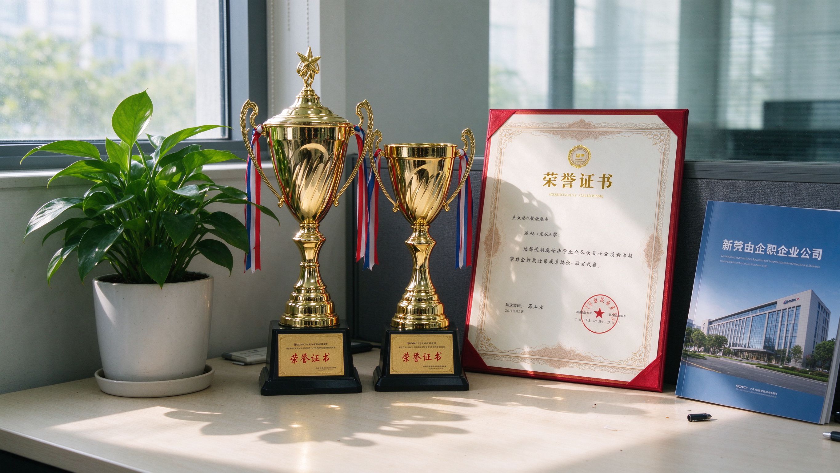 电气企业资质证书展示墙